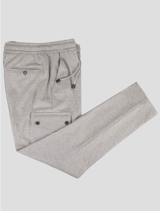 Isaia Isaia Gray Cotton Cashmere Cargo Pants Gray 000
