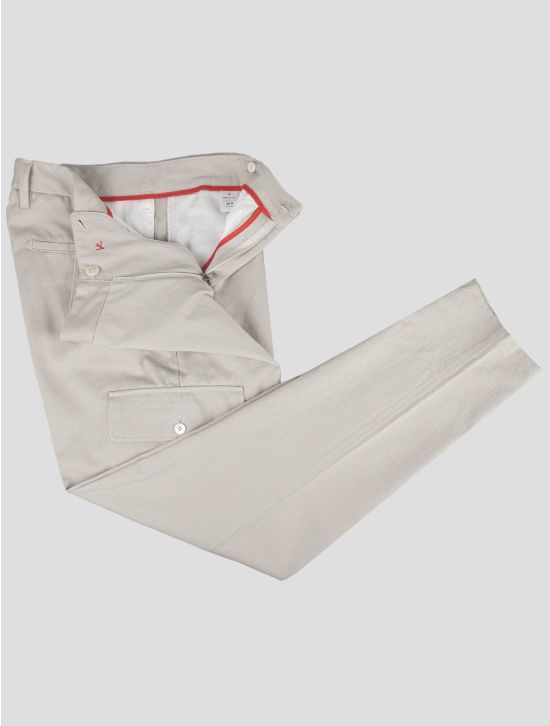 Isaia Isaia Gray Cotton Cargo Pants Gray 001