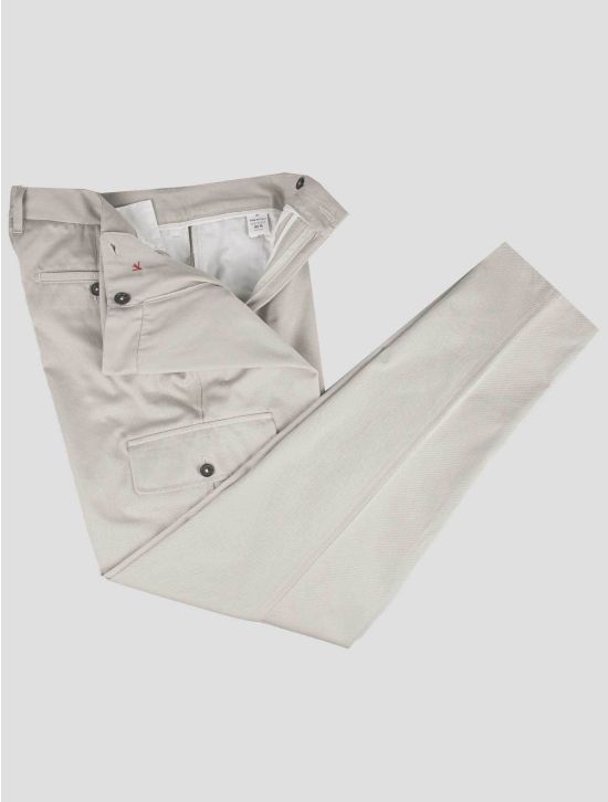 Isaia Isaia Gray Cotton Cargo Pants Gray 001