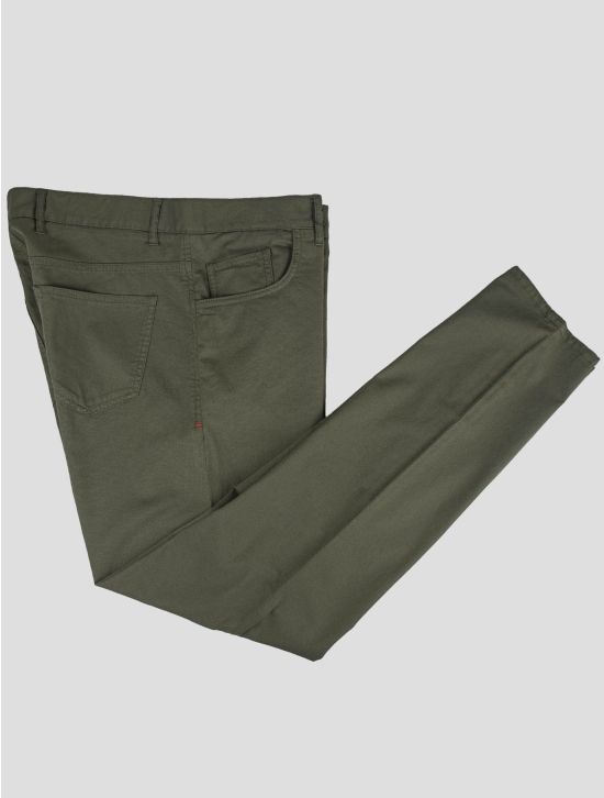 Isaia Isaia Green Cotton Wool Ea Jeans Green 000