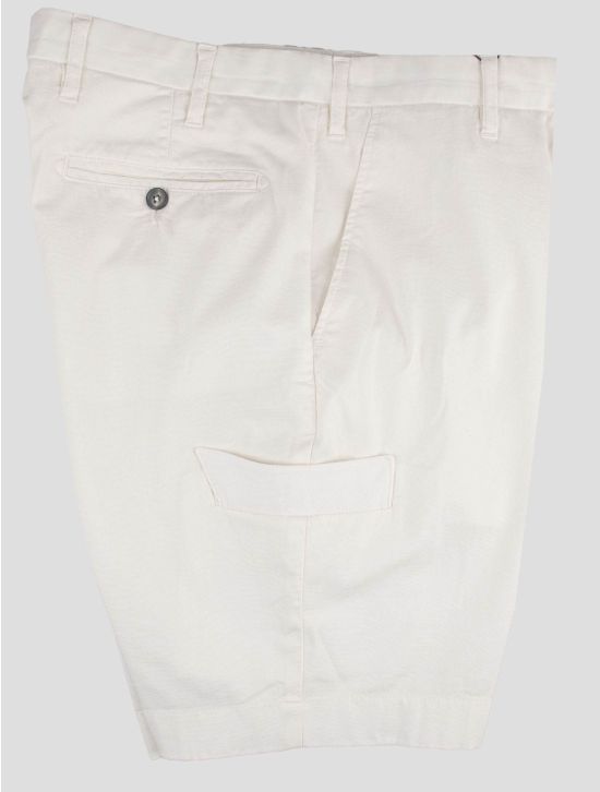 Isaia Isaia White Cotton Ea Short Pants White 000