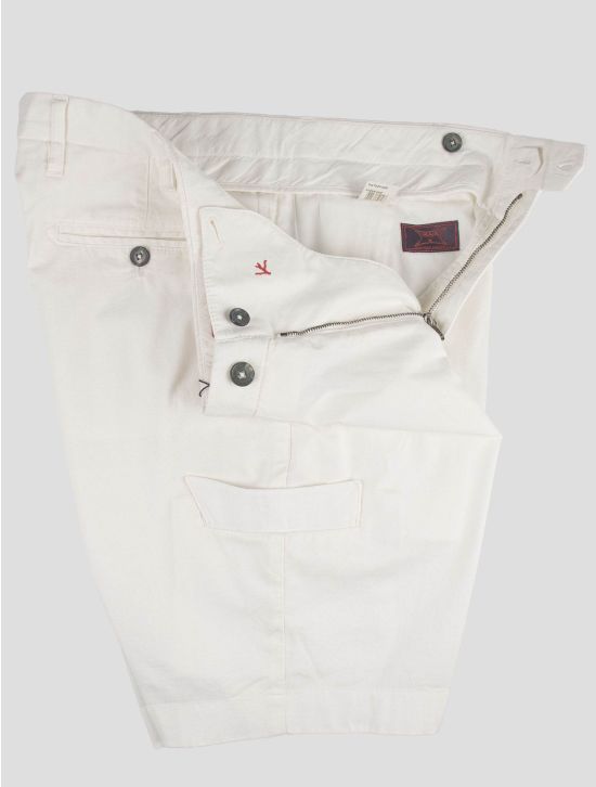 Isaia Isaia White Cotton Ea Short Pants White 001