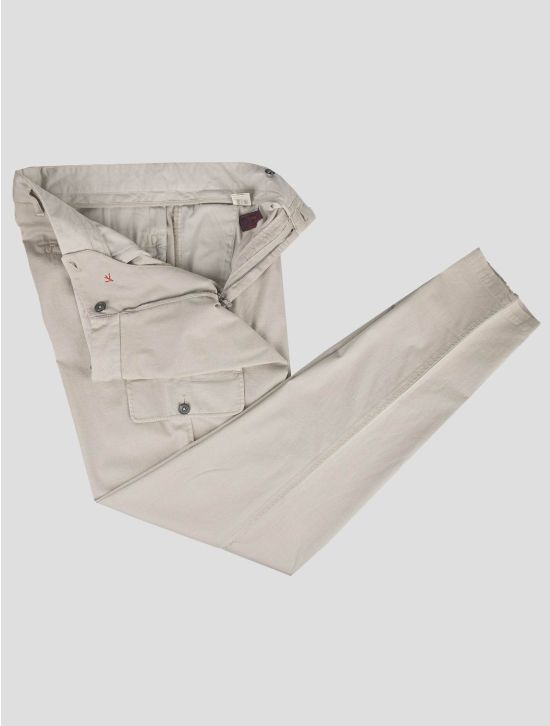 Isaia Isaia Gray Cotton Ea Cargo Pants Gray 001