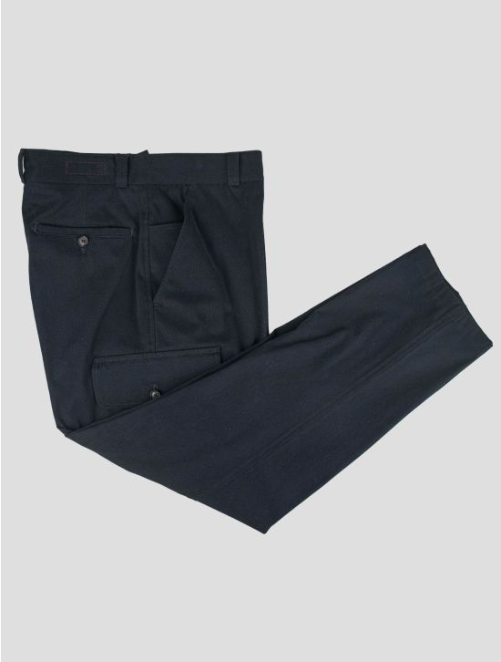 Isaia Isaia Blue Cotton Ea Cargo Pants Blue 000