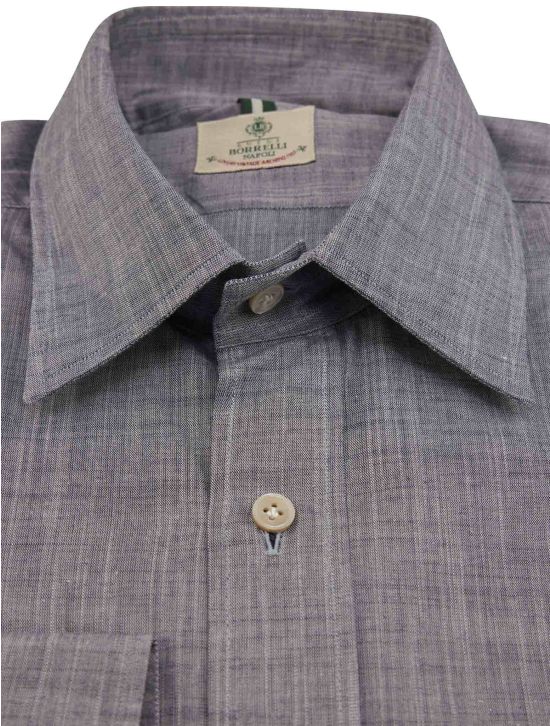 Luigi Borrelli Luigi Borrelli Gray Cotton Shirt Gray 001