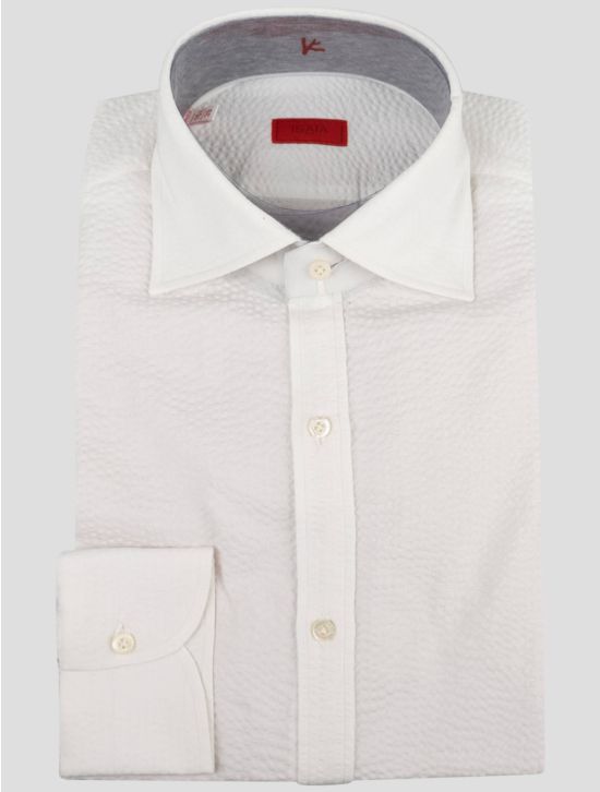Isaia Isaia White Cotton Shirt White 000