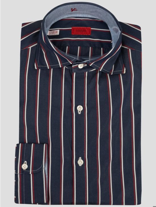 Isaia Isaia Blue Cotton Shirt Blue 000