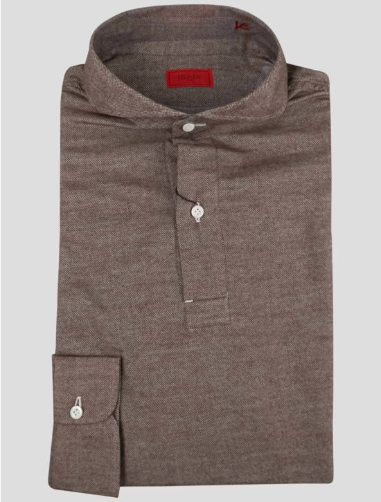 Isaia Isaia Brown Cotton Sweater Polo Brown 000