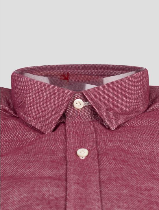 Isaia Isaia Red Cotton Shirt Red 001