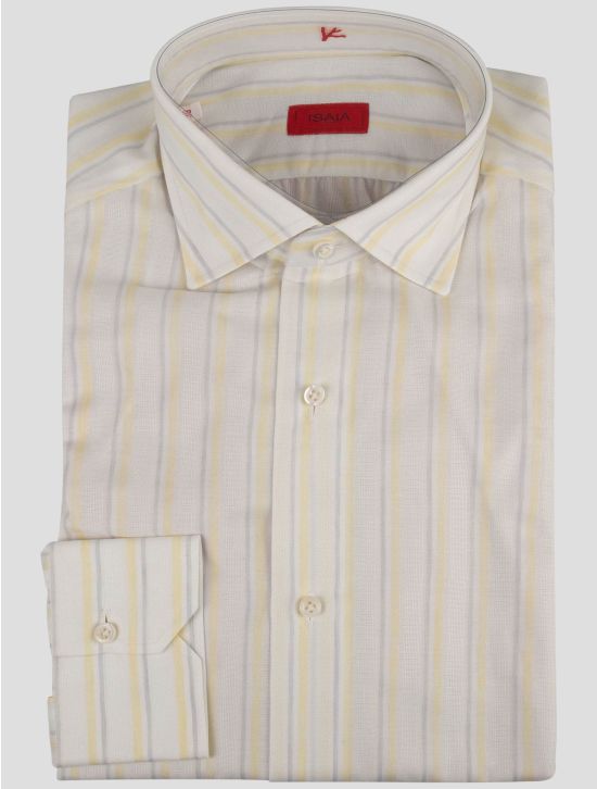Isaia Isaia Multicolor Linen Cotton Shirt Multicolor 000