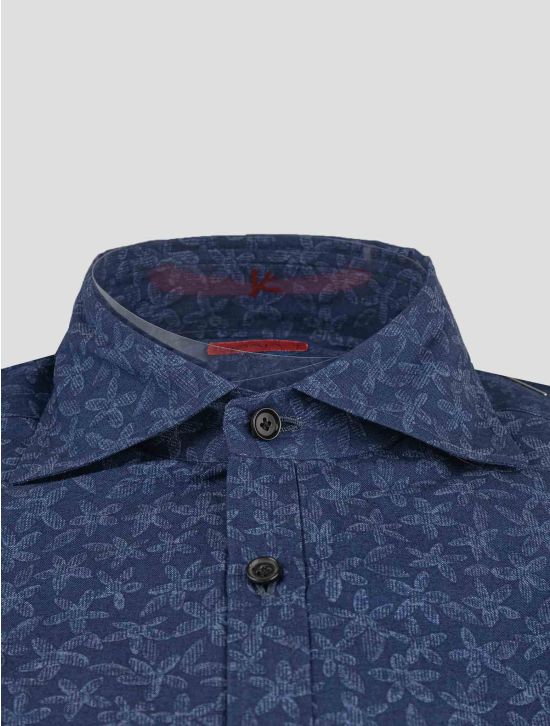 Isaia Isaia Blue Cotton Shirt Blue 001