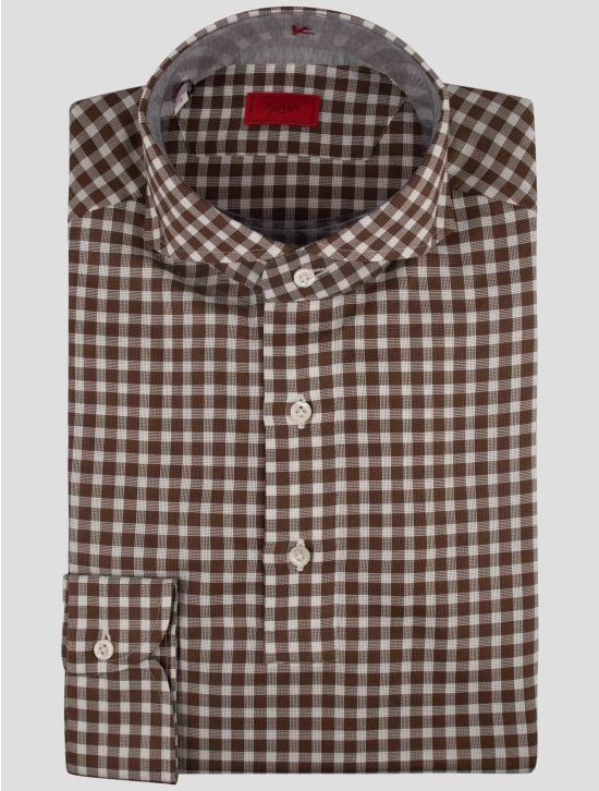 Isaia Isaia Brown Cotton Sweater Polo Brown 000