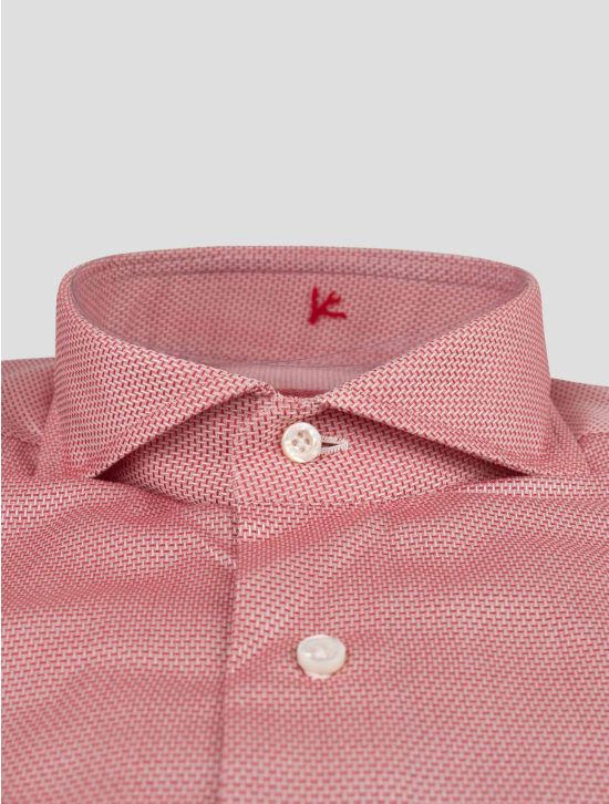Isaia Isaia Red Cotton Shirt Red 001
