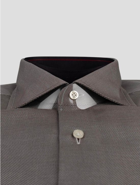 Isaia Isaia Gray Cotton Shirt Gray 001