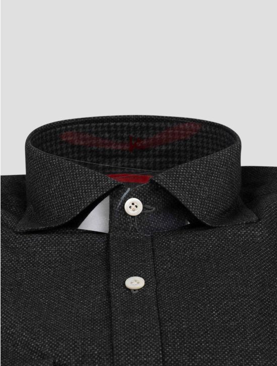 Isaia Isaia Gray Cotton Shirt Gray 001