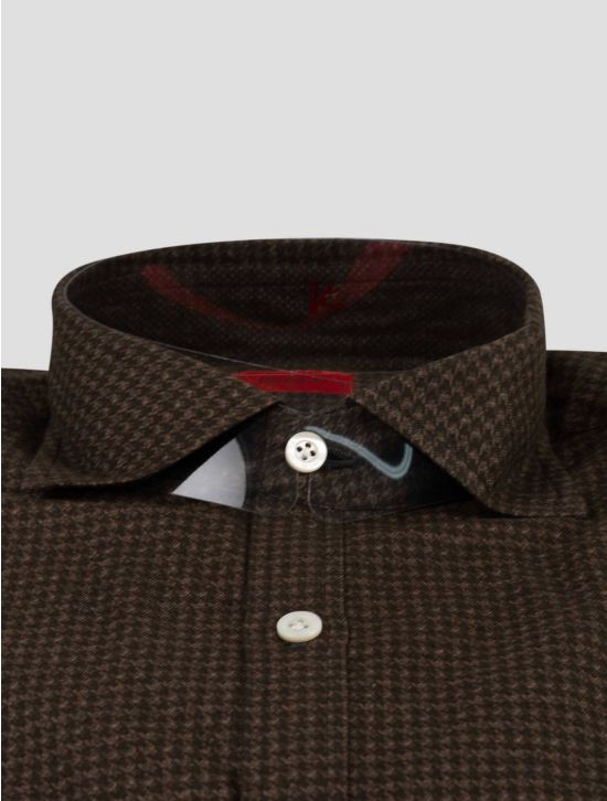 Isaia Isaia Brown Cotton Shirt Brown 001