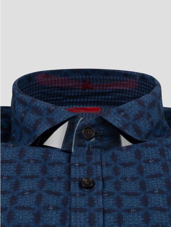 Isaia Isaia Blue Cotton Shirt Blue 001