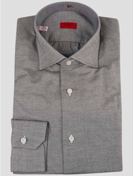 Isaia Isaia Gray Cotton Cashmere Shirt Gray 000
