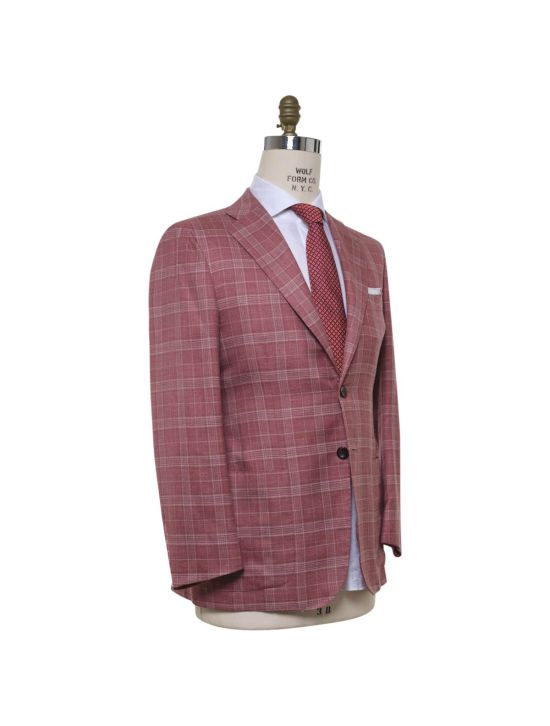 Kiton KITON Pink Cashmere Silk Linen Blazer Pink 001