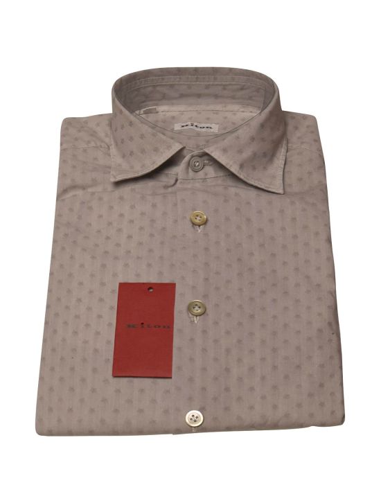 Kiton KITON Gray Cotton Shirt Light Gray 000