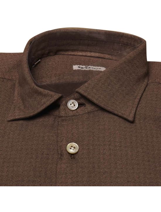 Kiton KITON Brown Cotton Shirt Brown 001