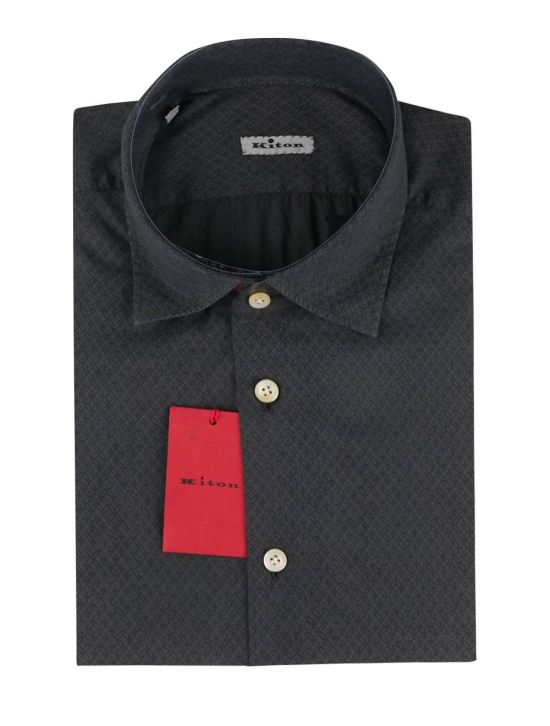 Kiton Kiton Gray Cotton Shirt Gray 000