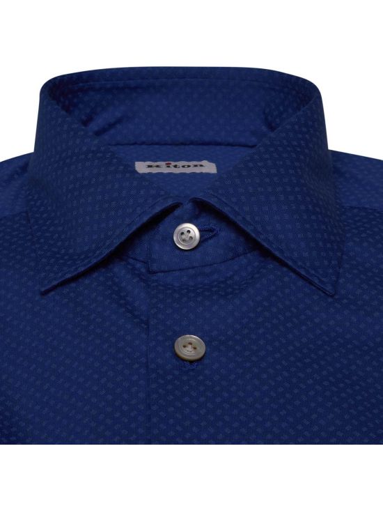 Kiton KITON Blue Cotton Shirt Blue 001
