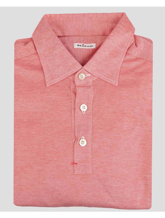 Kiton KITON Pink Cotton Sweater Polo Pink/White 000