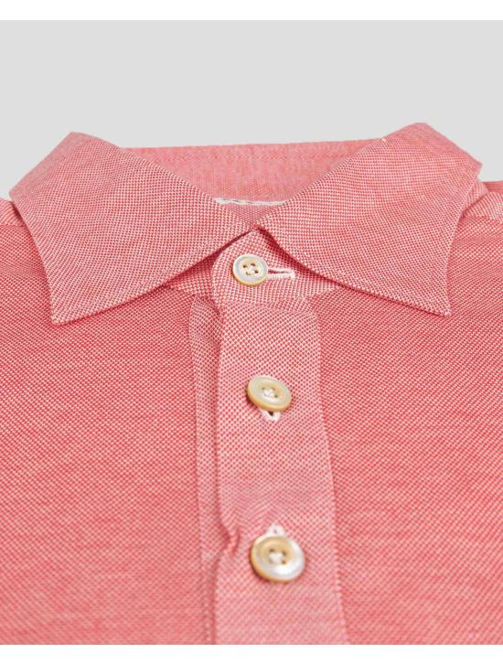 Kiton KITON Pink Cotton Sweater Polo Pink/White 001