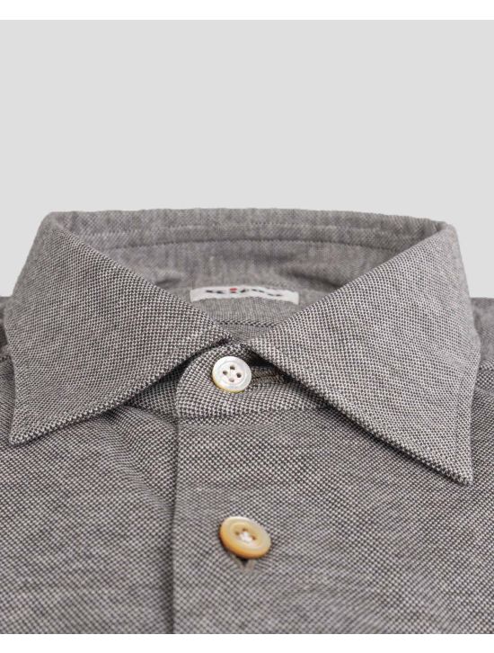 Kiton Kiton Gray Cotton Shirt Gray 001