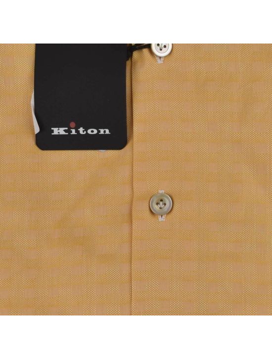 Kiton KITON Orange Cotton Shirt Orange 001