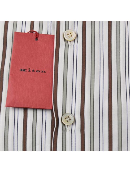 Kiton Kiton Multicolor Cotton Shirt Multicolor 001