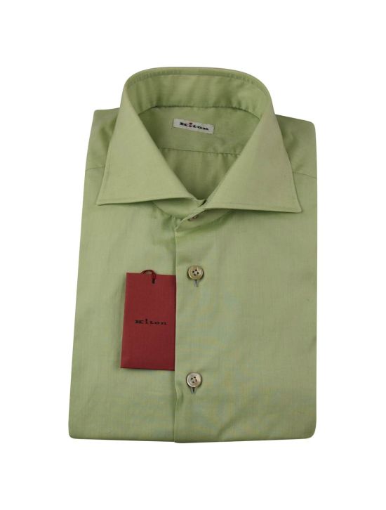 Kiton Kiton Green Cotton Shirt Green 000