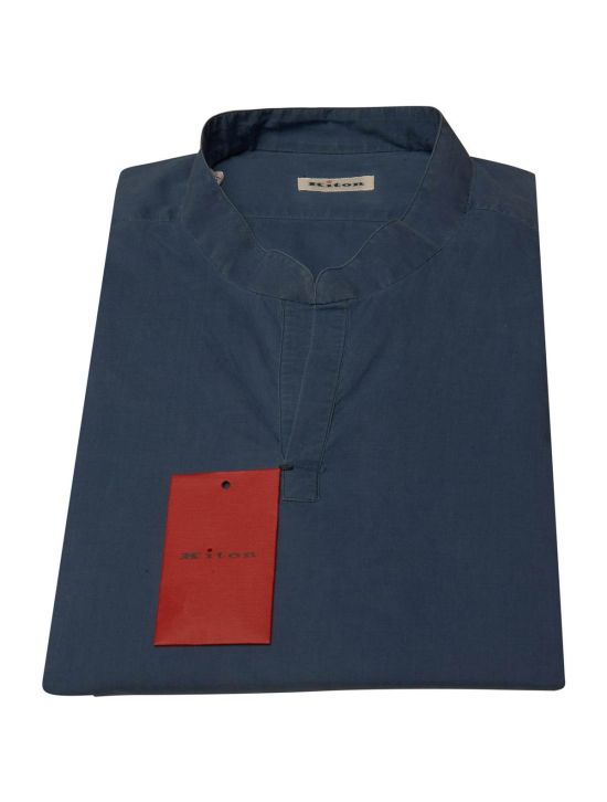 Kiton Kiton Blue Cotton Shirt Blue 000
