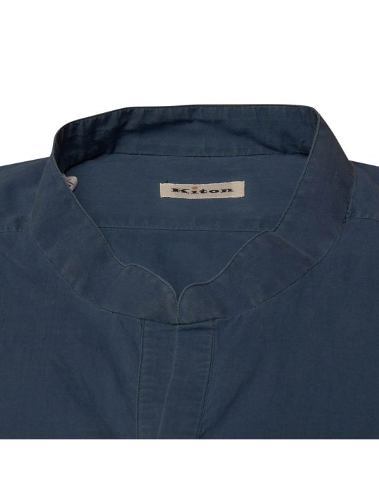 Kiton Kiton Blue Cotton Shirt Blue 001