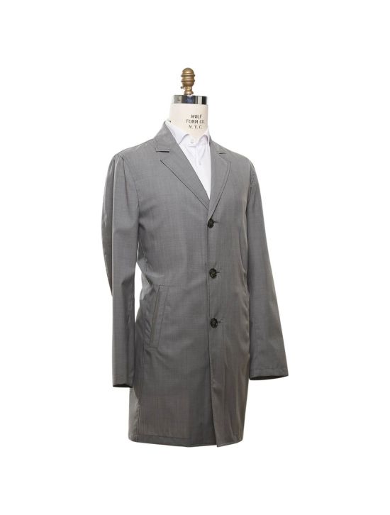 Kiton KITON Gray Wool Coat Gray 001