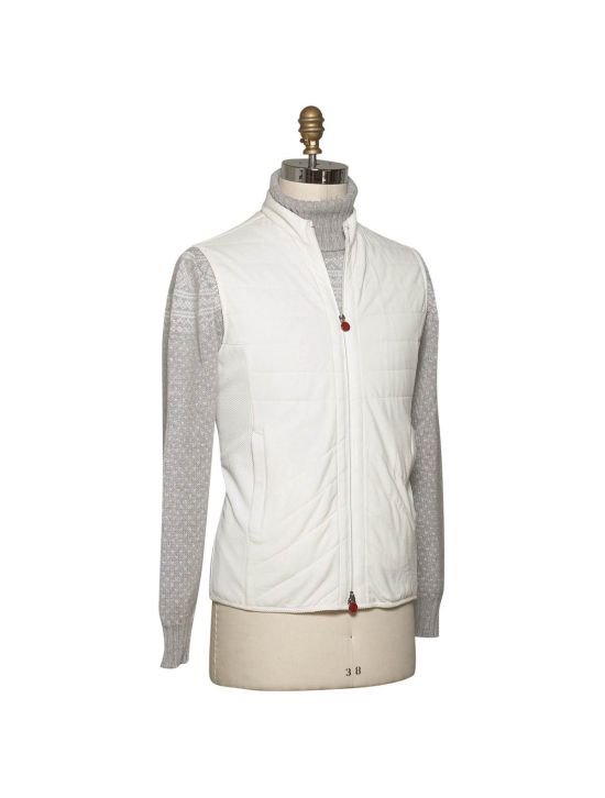 Kiton KITON White Cotton Gilet White 001