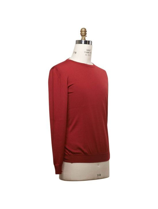Kiton KITON Red Cashmere Silk Sweater Red 001