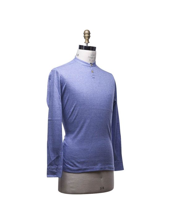 Kiton KITON Blue Cotton Corean Shirt Blue 001