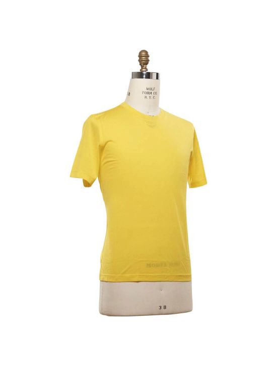 Kiton KITON Yellow Cotton T-Shirt Yellow 001