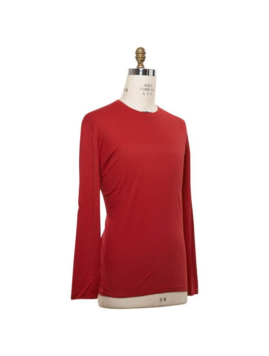 Kiton KITON Red Cotton Cashmere Sweater Red 001