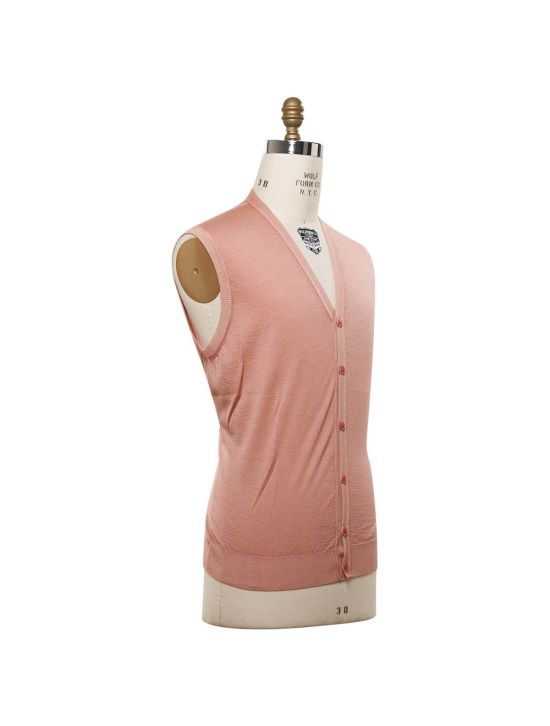 Kiton KITON Pink Cashmere Silk Gilet Pink 001