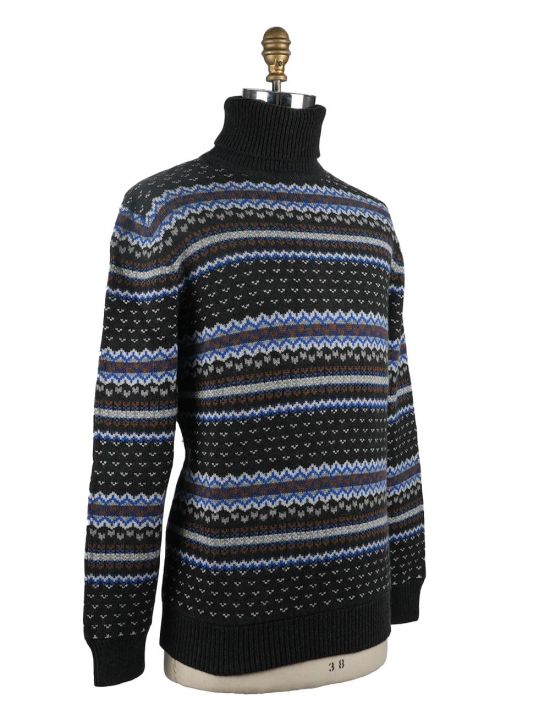 Kiton Kiton Multicolor Cashmere Sweater Turtleneck Multicolor 001