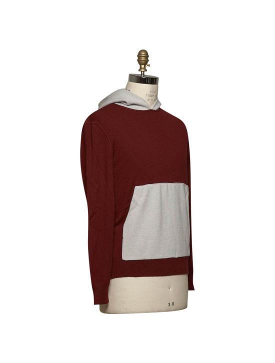 Kiton KITON Burgundy Gray Cashmere Sweater Burgundy/Gray 001