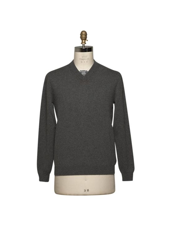 Kiton KITON Gray Cashmere Sweater V-Neck Gray 000