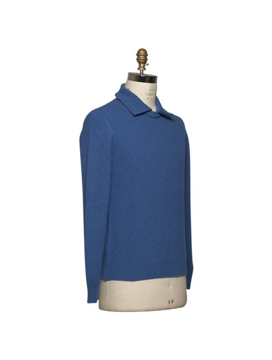 Kiton KITON Blue Cashmere Sweater Blue 001