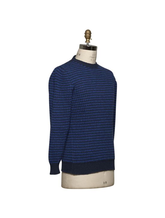 Kiton KITON Blue Cashmere Sweater Crewneck Blue 001