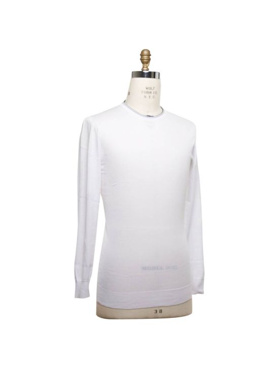 Kiton KITON White Cotton Sweater White 001