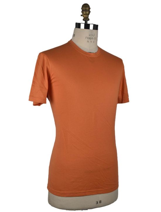 Kiton KITON Orange Cashmere Cotton Tshirt Orane 001