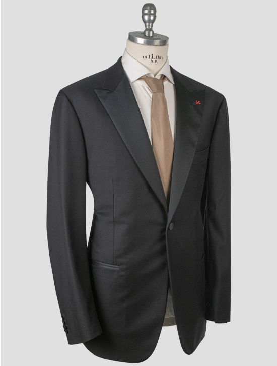 Isaia Isaia Black Wool 150's Tuxedo Suit Black 001